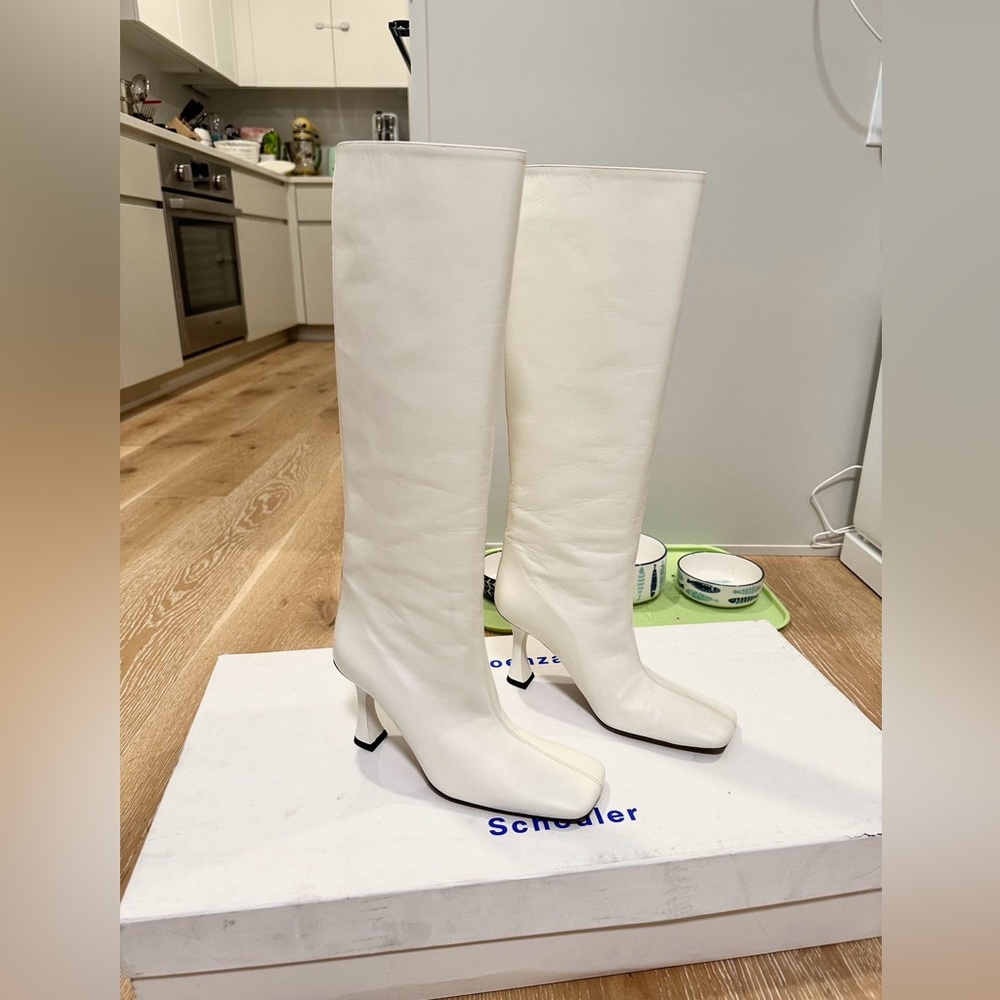 Proenza Schouler tall square ankle boots
